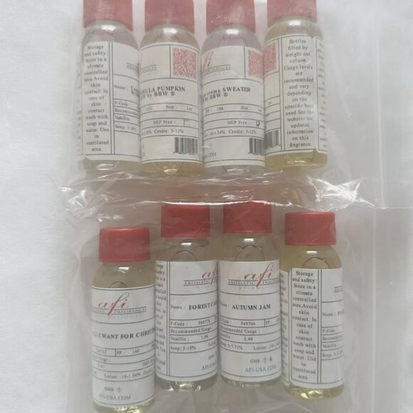 Aroma Holiday Fragrance Candle Oil Fragrances Pack of 8 - Picture 7 of 7